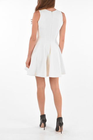 COUTURE Front Embroidered KAREL BISHOP Flared Dress