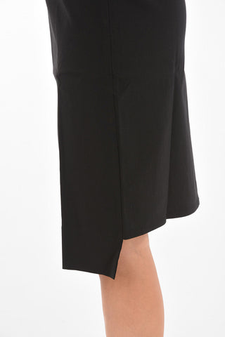 Asymmetric below knee  pencil skirt