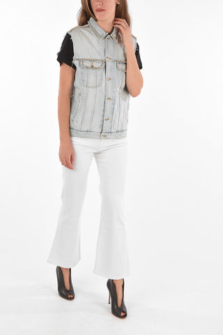 COUTURE Embroidered Back MIAMOR Denim Vest