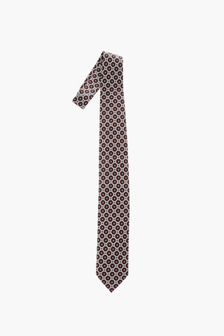 printed silk kipper tie