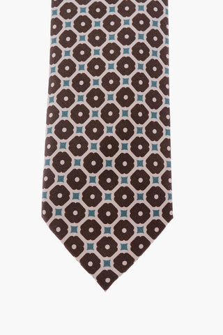 printed silk kipper tie