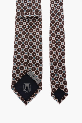 printed silk kipper tie