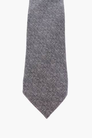 solid color herringbone tie