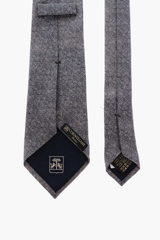 solid color herringbone tie