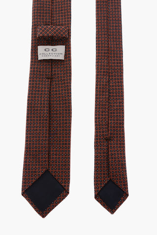 CC COLLECTION polka dots wool and silk tie