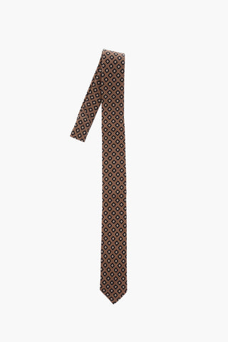 CC COLLECTION geometric patterned wool tie