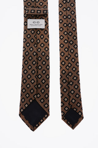 CC COLLECTION geometric patterned wool tie
