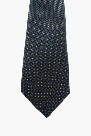 polka dots silk tie