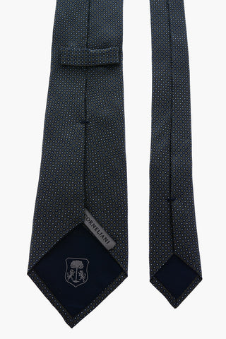 polka dots silk tie