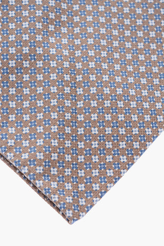 calico patterned silk pocket square