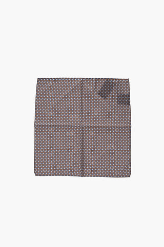 calico patterned silk pocket square