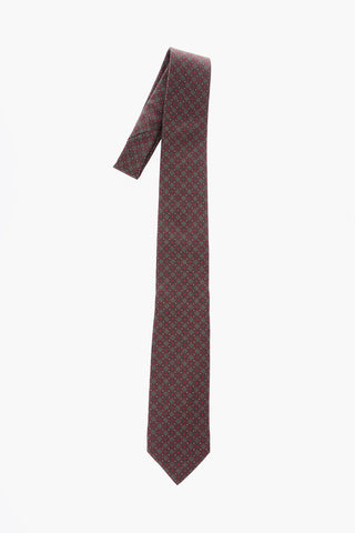 polka dots silk tie