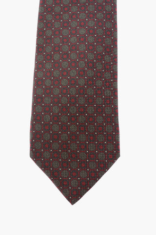 polka dots silk tie