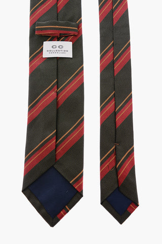 CC COLLECTION regimental striped silk tie