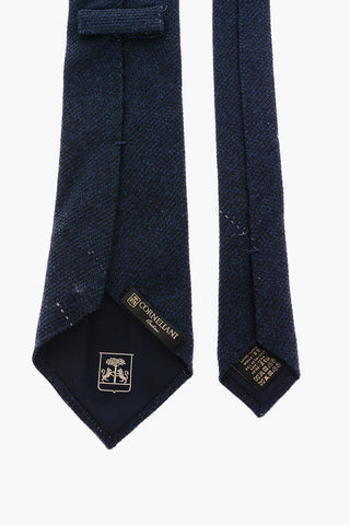solid color wool and silk tie