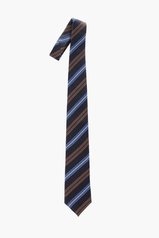 regimental striped kipper tie