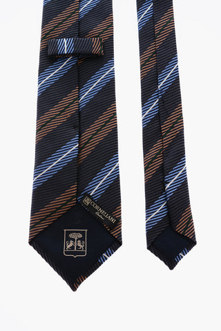 regimental striped kipper tie