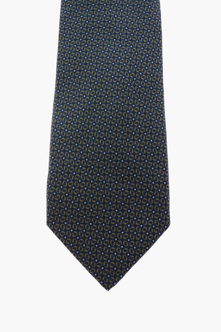printed silk tie