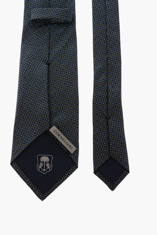 printed silk tie