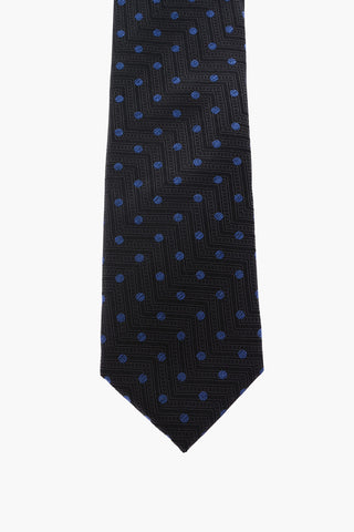 polka dots silk tie
