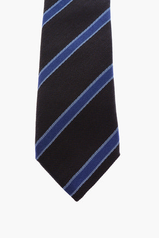 regimental striped silk tie