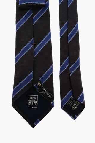 regimental striped silk tie