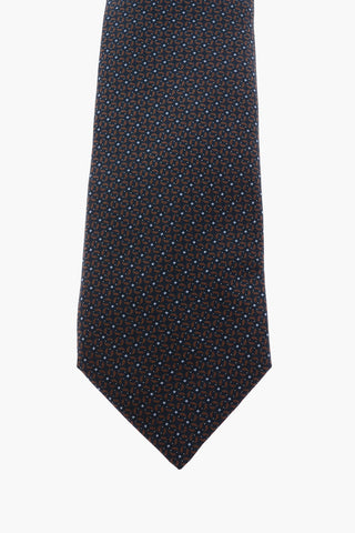 printed silk tie