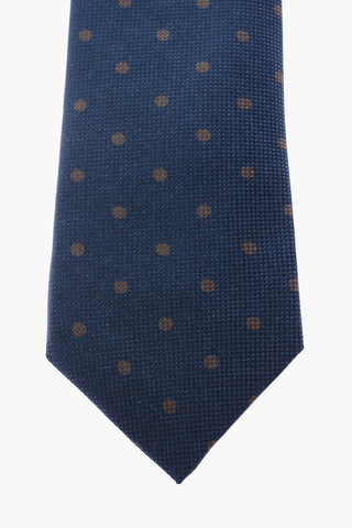 polka dots silk tie