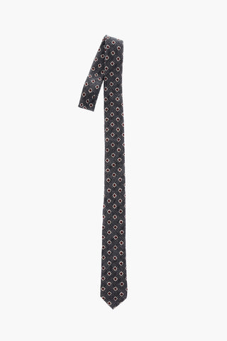 CC COLLECTION printed wool tie
