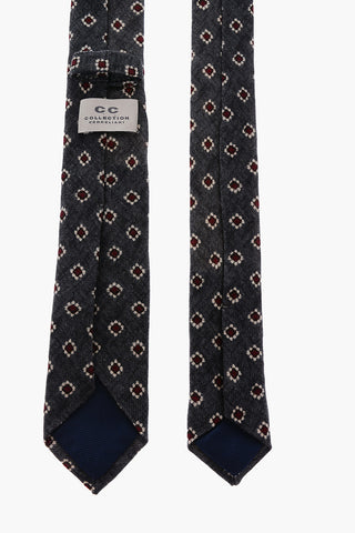 CC COLLECTION printed wool tie