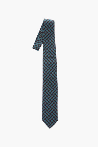 printed two-tone tie