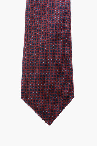 polka dots silk tie