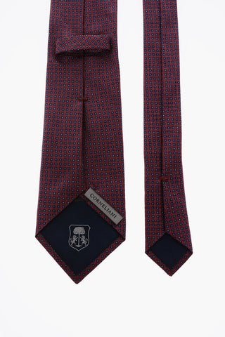 polka dots silk tie