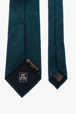 solid color wool and silk tie