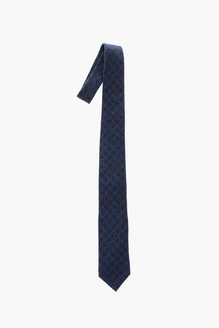calico patterned wool tie