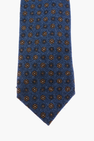 calico patterned wool tie