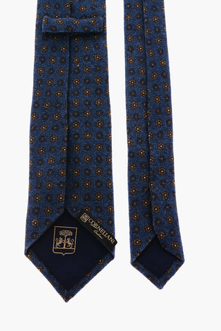 calico patterned wool tie