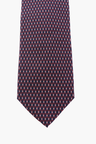 printed silk kipper tie