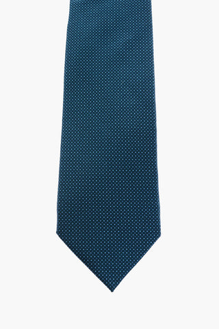 pin dots silk tie