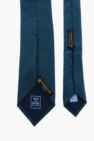 pin dots silk tie
