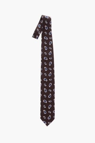 Paisley patterned kipper tie