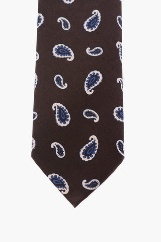 Paisley patterned kipper tie