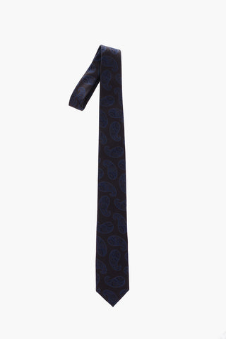 cravatta in seta con motivo Paisley