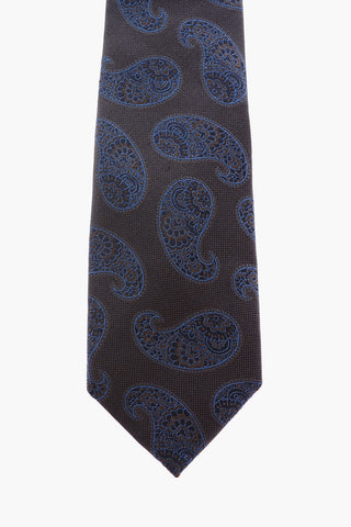 cravatta in seta con motivo Paisley