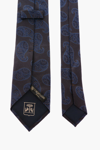 cravatta in seta con motivo Paisley