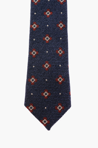 CC COLLECTION embroidered kipper tie