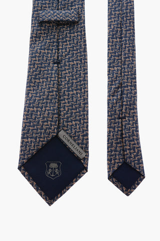 two-tone silk tie