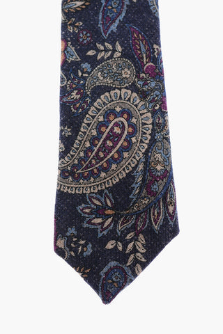 CC COLLECTION Paisley patterned wool tie