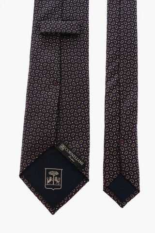 Cravatta in Satin con Motivo Paisley