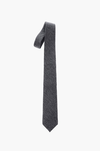 solid color wool and silk tie